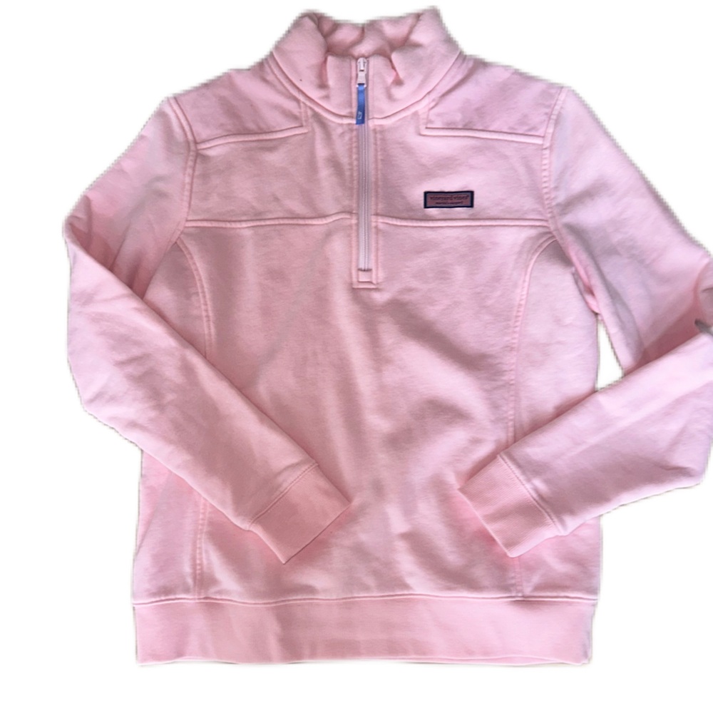 Women’s Vineyard Vines Quarter Zip Pink sweatshirt Medium New w/o tags